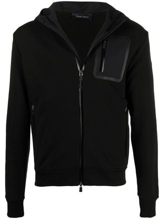 Herno Hoodie met rits - Zwart