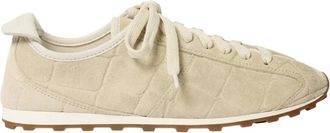Jacquemus Witte Leren Sneakers - Heren - Sneakers - Wit - 43 EU - Leer - Schoenen