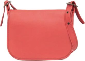 Coach Pre-owned Cross Body Bags, female, Pink, Size: ONE SIZE Pre-owned Leather shoulder-bags