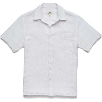 Surfside Supply Co. Joseph Textured Shirt in White at Nordstrom, Size Xx-Large