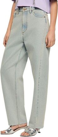 Sandro Barrel jeans in Light Bu Jean at Nordstrom, Size 36 Eu