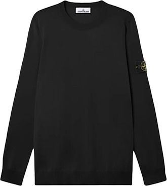 Stone Island Round-neck Truien - Heren - Ronde hals truien - Zwart - L - Truien & Vesten
