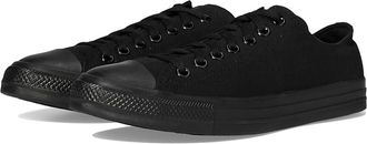 Converse Chuck Taylor All Star Low Top Sneaker Classic Shoes Monochrome Black : Mens 11.5 - Womens 13.5 Medium, Canvas
