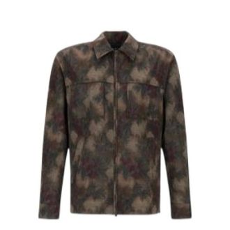 Herno Light Jackets, male, Multicolor, Size: XL Camouflage Print Jacket
