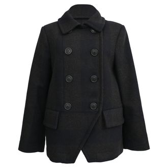 Vivienne Westwood Double-Breasted Peacoat in Black Wool