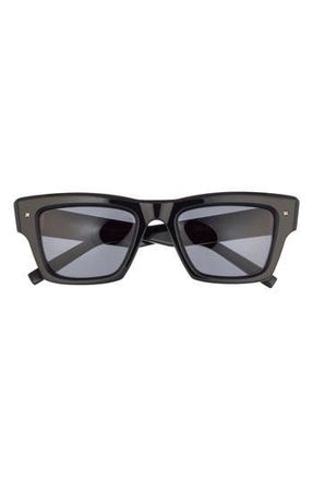 Valentino 50mm Square Sunglasses in Black Black Grey at Nordstrom Rack