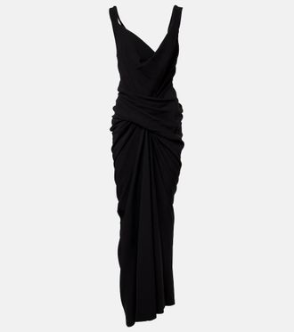 Rick Owens Strutter gathered maxi dress