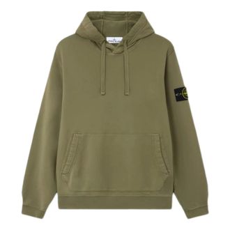 Stone Island Hoodies, male, Green, Size: S Hoodie Sweater