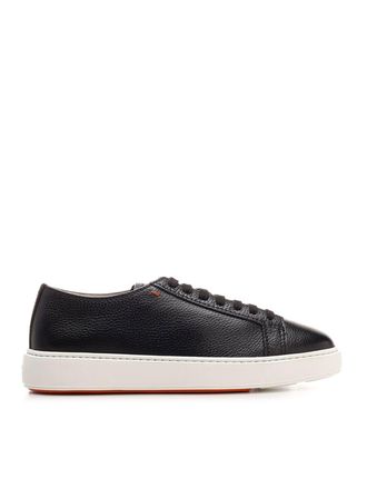 Santoni Hammered sneakers in black