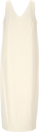 Theory V-neck Sleeveless Midi Dress