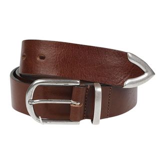 Les Deux Witten Leren Riem - Heren - Accessoires - Bruin - Maat: 85 CM Leer