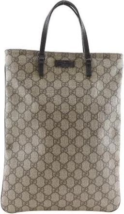 Gucci Pre-owned GG Supreme Canvas Tote Bag - Heren - Vintage Shopper - Bruin - ONE Size - Vintage