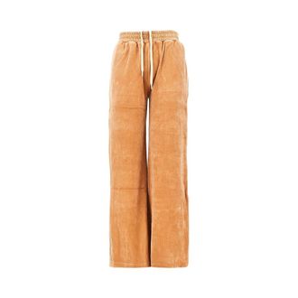 Chlo&eacute; Velvet Sporty Pants - Dames - Broeken - Bruin - Maat: M Velours