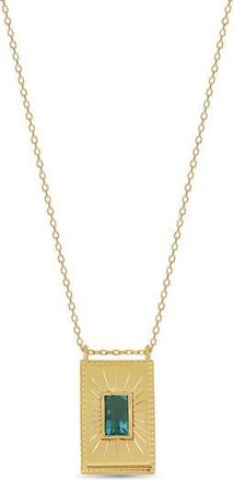 Bony Levy 14K Yellow Gold Paraiba Topaz Pendant Necklace at Nordstrom Rack, Size 18