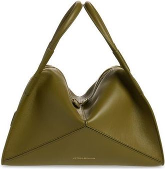 Victoria Beckham The Pli&eacute; Top Handle Bag in Cactus Green at Nordstrom