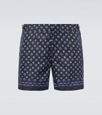 Orlebar Brown Costume da bagno Bulldog con stampa