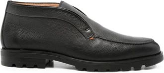 Santoni Schoenen, Heren, Grijs, 41 1/2 EU, Enkellaarsjes