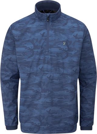 Farah Heren Parker Camouflage Douchebestendige Jas (Regatta Blauw)
