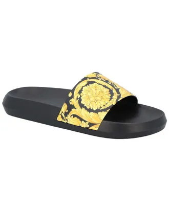 Versace Mens Rubber Barocco Bathing Slide (Authentic Pre-Loved)