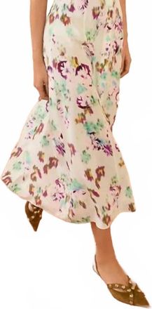 Ulla Johnson Rowan Silk Midi Skirt In Oasis