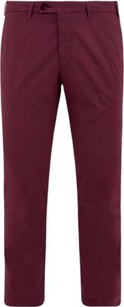 Michael Coal Slim-fit Broeken - Heren - Slim Fit Broeken - Rood - W32 - Katoen - Broeken