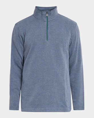 Robert Graham Men & apos;s Draycott Mock-Neck Quarter-Zip Sweater