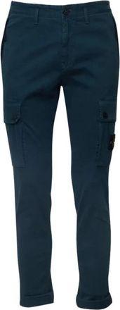 Stone Island Slim-fit Cargo Broek - Heren - Slim Fit Broeken - Groen - W30 - Katoen - Broeken