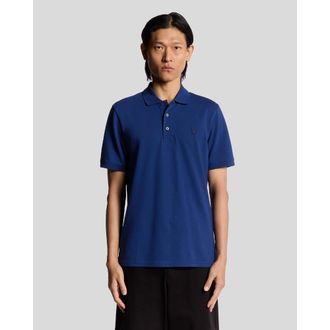 Lyle & Scott Heren Superfijn Poloshirt (Marineblauw)