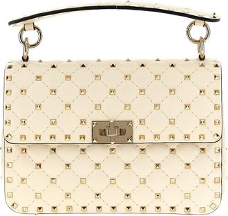 Valentino Garavani White Lamb Leather Shoulder Womens Bag