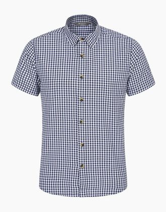 Mountain Warehouse Mens Mountain Warehouse Mens Weekender Shirt - Navy - Size: 46/Regular