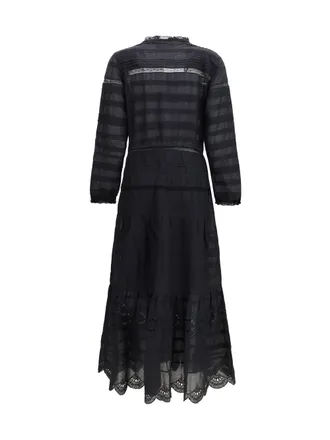 Isabel Marant Womens Daniva Shirt Dress Black Cotton