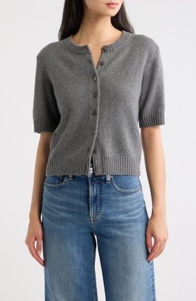 Reformation Maude Recycled Cashmere Blend Cardigan in Thunder at Nordstrom, Size X-Small