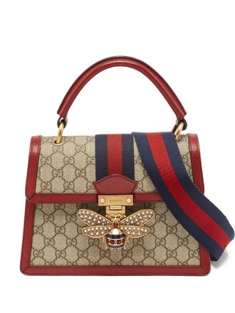 Gucci 2024 Queen Margaret handbag - women - Fabric/Calf Leather - One Size - Brown