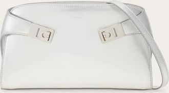 Ferragamo Women Metallic Hug mini crossbody bag Silver