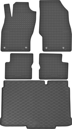 OEM Juego De Alfombrillas De Goma Para Coche Y Alfombrilla Para Maletero Para Opel Corsa D Hatchback (2006-2014)