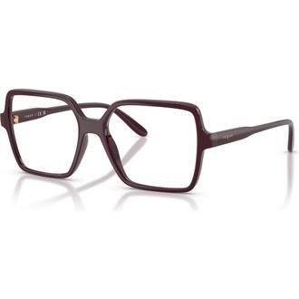 Vogue Eyewear 53mm Square optical glasses in Red at Nordstrom