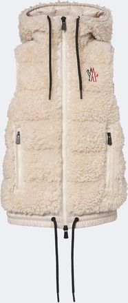 Moncler Hooded teddy down vest