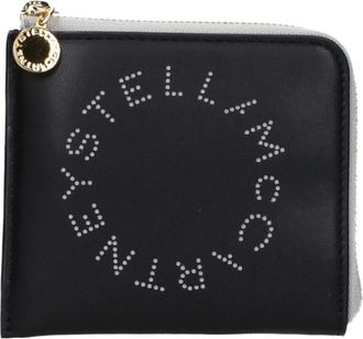 Stella McCartney Portafoglio Zip Around con Logo - - Accessories - Donna - Nero - ONE SIZE