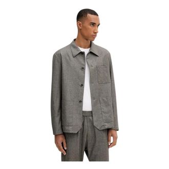Barena Overshirt Visal - Heren - Zomerjassen - Grijs - M - Katoen - Jassen