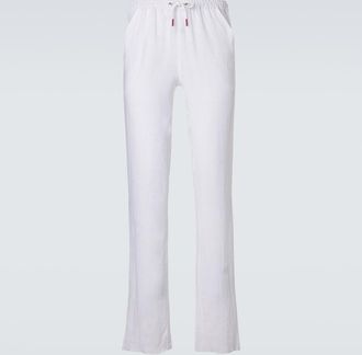 Kiton Linen slim pants