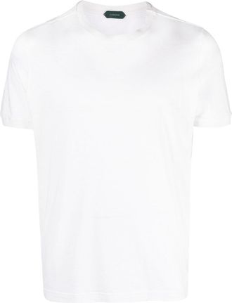 Zanone short-sleeved T-shirt - men - Cotton/Linen/Flax/Lyocell - 48 - White