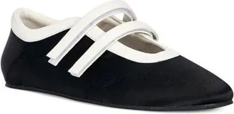 Azalea Wang Randilyn Mary Jane Flat in Black at Nordstrom, Size 10