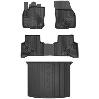 OEM Set 77 Alfombrillas De Goma Y Alfombrilla Vw Touran 2 Desde 2015- 7 Plazas Con