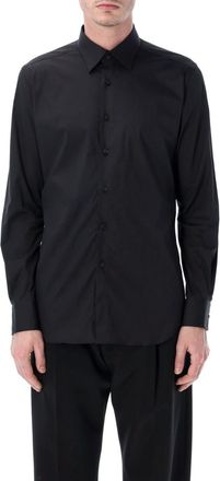 Xacus Black Slim Solid Shirt