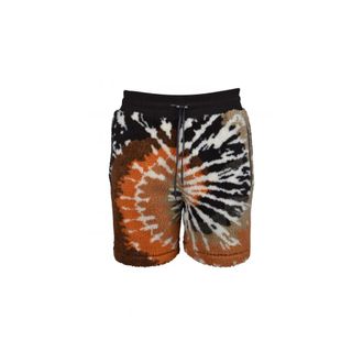 Amiri Badmode, Heren, Veelkleurig, L, Katoen, Tie-dye Fleece Short