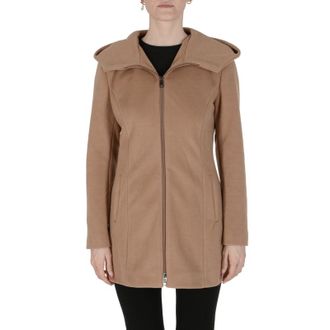 19V69 19V69 Womens Jacket Camel Fabric - Size X-Large