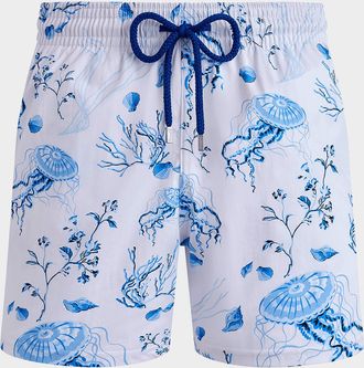 Vilebrequin Men & apos;s Stretch Jellyfish Swim Trunks