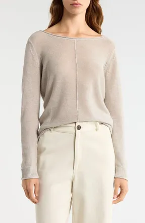 Tommy Bahama Cedar Relaxed Fit Linen Sweater in Natural at Nordstrom, Size X-Large