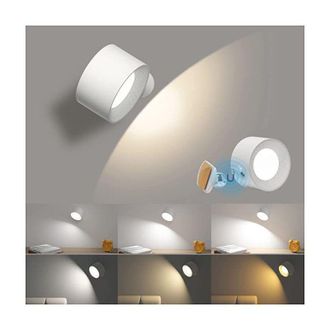 OEM Lampe Murale - Led Tactile - 3 Niveaux Luminosit&eacute; - 3 Temp&eacute;ratures Couleur - Rotation 360&deg; - Pour Chambre &Agrave; Coucher - Lot De 2