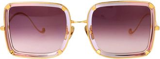 Anna-Karin Karlsson White Moon Zonnebril - Dames - Zonnebrillen - Geel - 57 MM - Accessoires